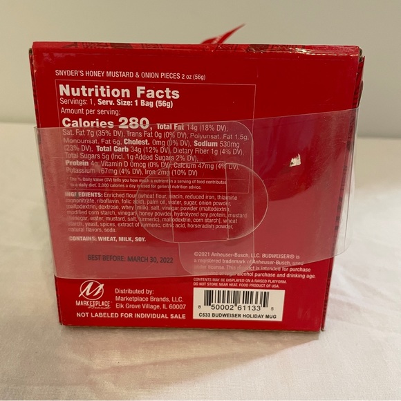 NEW IN BOX 2021 Budweiser Holiday Stein Mug With Clydesdale Horse Wreath - Picture 6 of 8